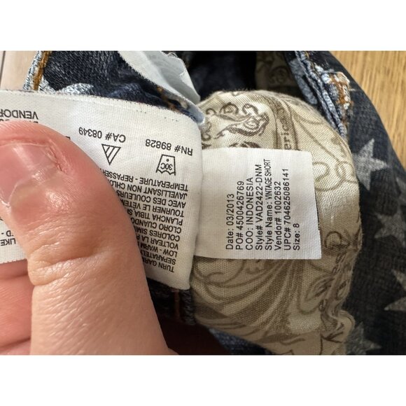 Nine West Vintage America Collection Size 8/29 Denim Jean Shorts Holiday Summer - Picture 13 of 16